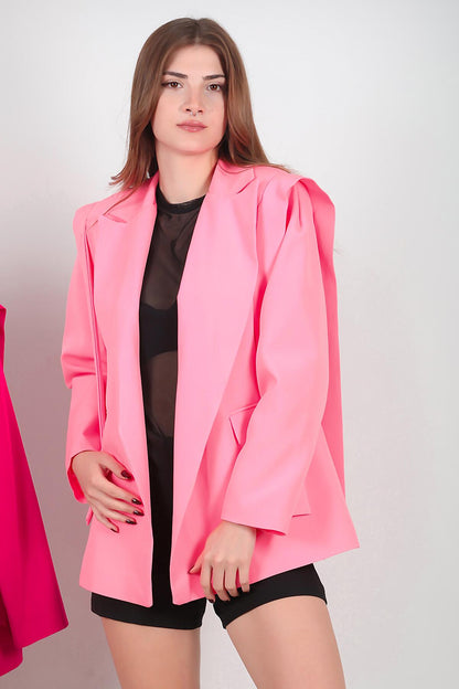 Kadın Omzu Kuşaklı Blazer Ceket