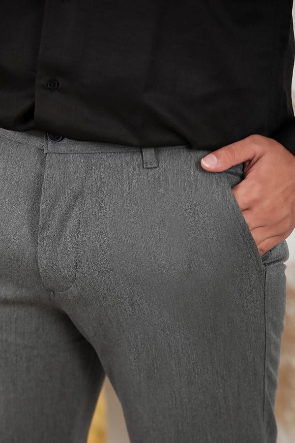 Erkek Kumaş Pantolon Gri