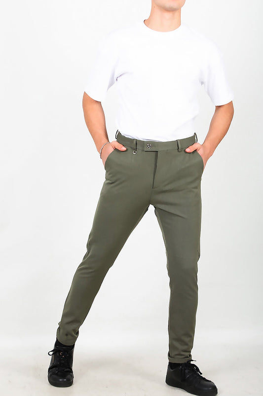 Erkek Kumaş Pantolon Haki Haki