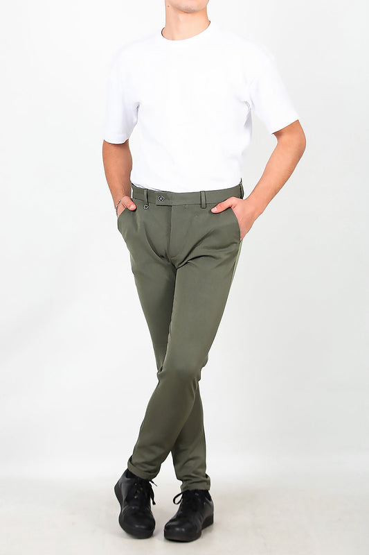 Erkek Kumaş Pantolon Haki Haki