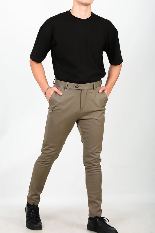 Erkek Kumaş Pantolon Vizon Vizon