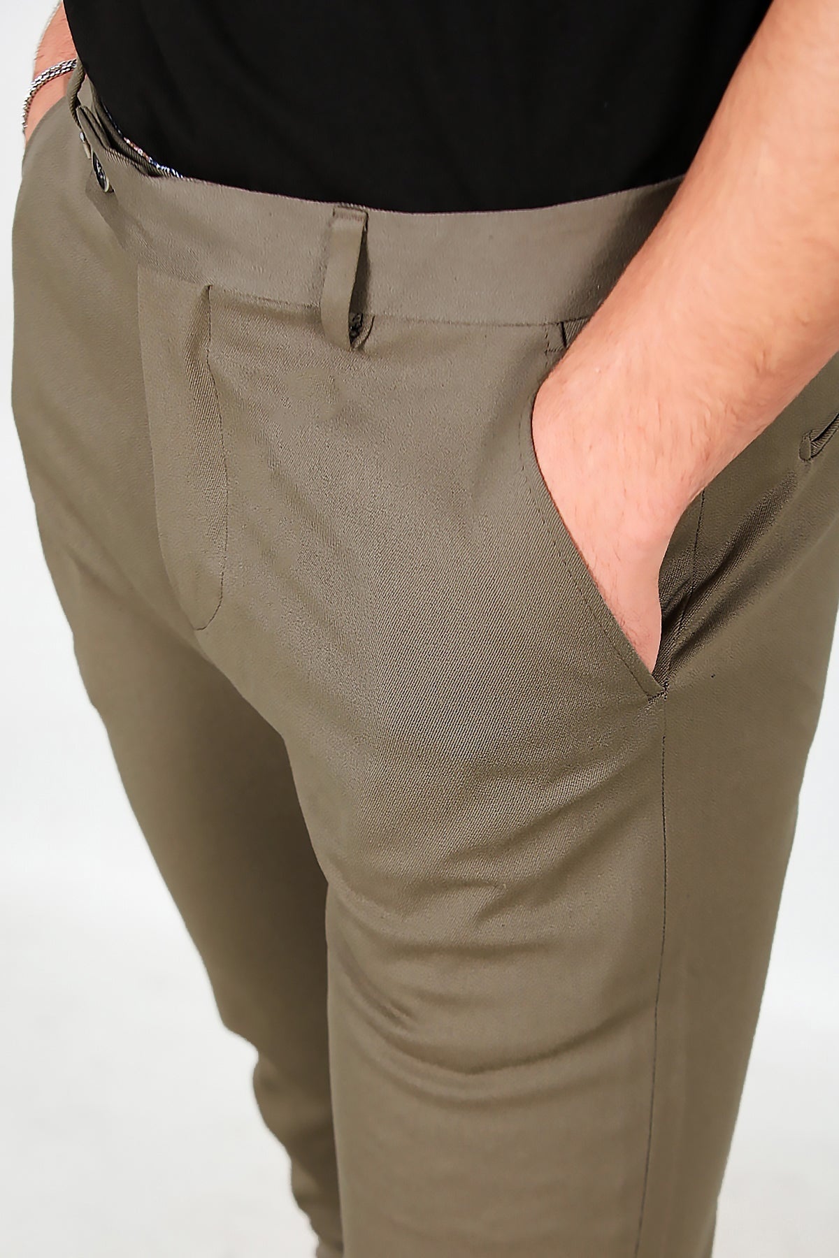 Erkek Kumaş Pantolon Vizon Vizon