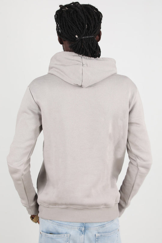 Erkek 3Iplik Kapşonlu Sweat  Gri