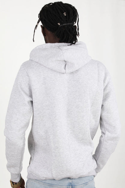 Erkek 3Iplik Kapşonlu Sweat  Açık Gri