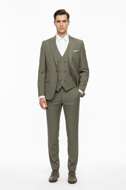 Erkek Selina 3Lü Takım  Haki