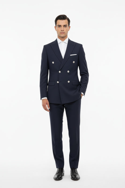 Erkek Bezayak Kloveze İkili Takım  Lacivert