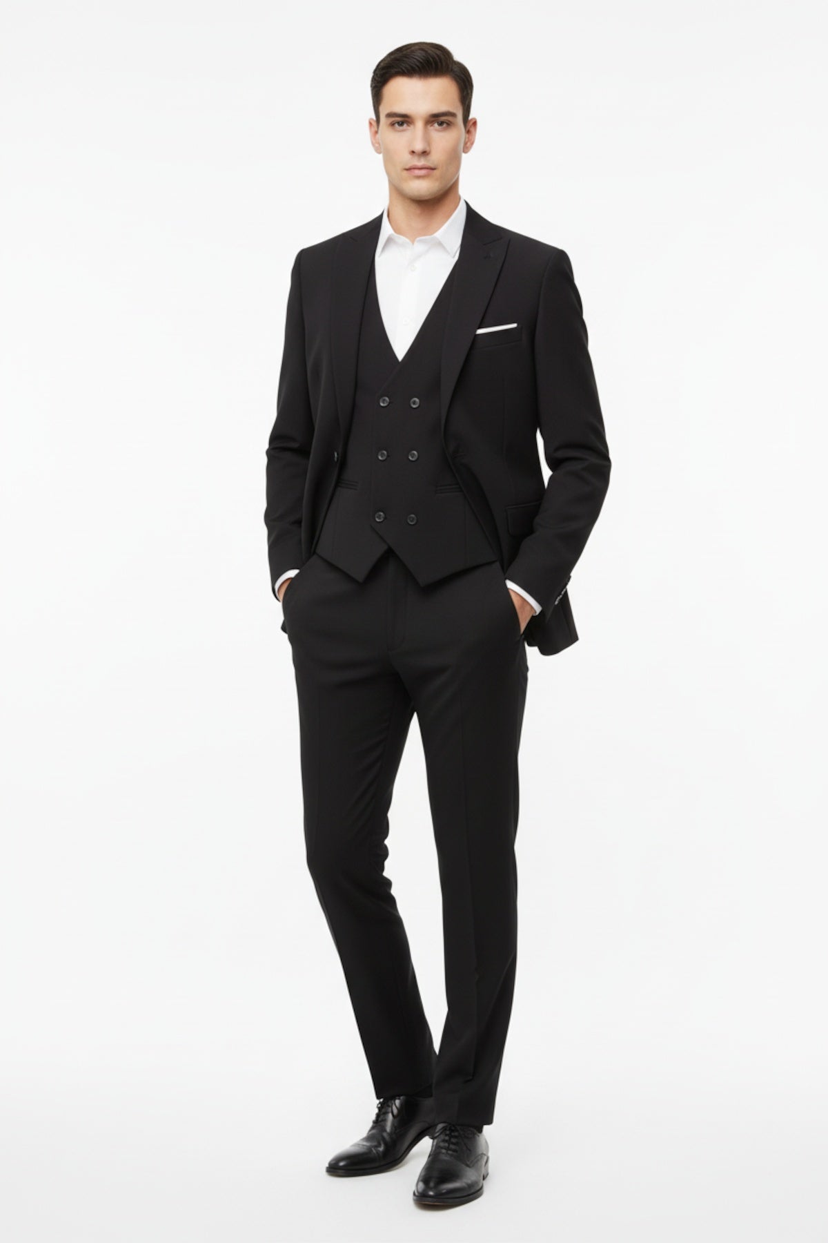 Erkek Double 3Lü Takım  Siyah