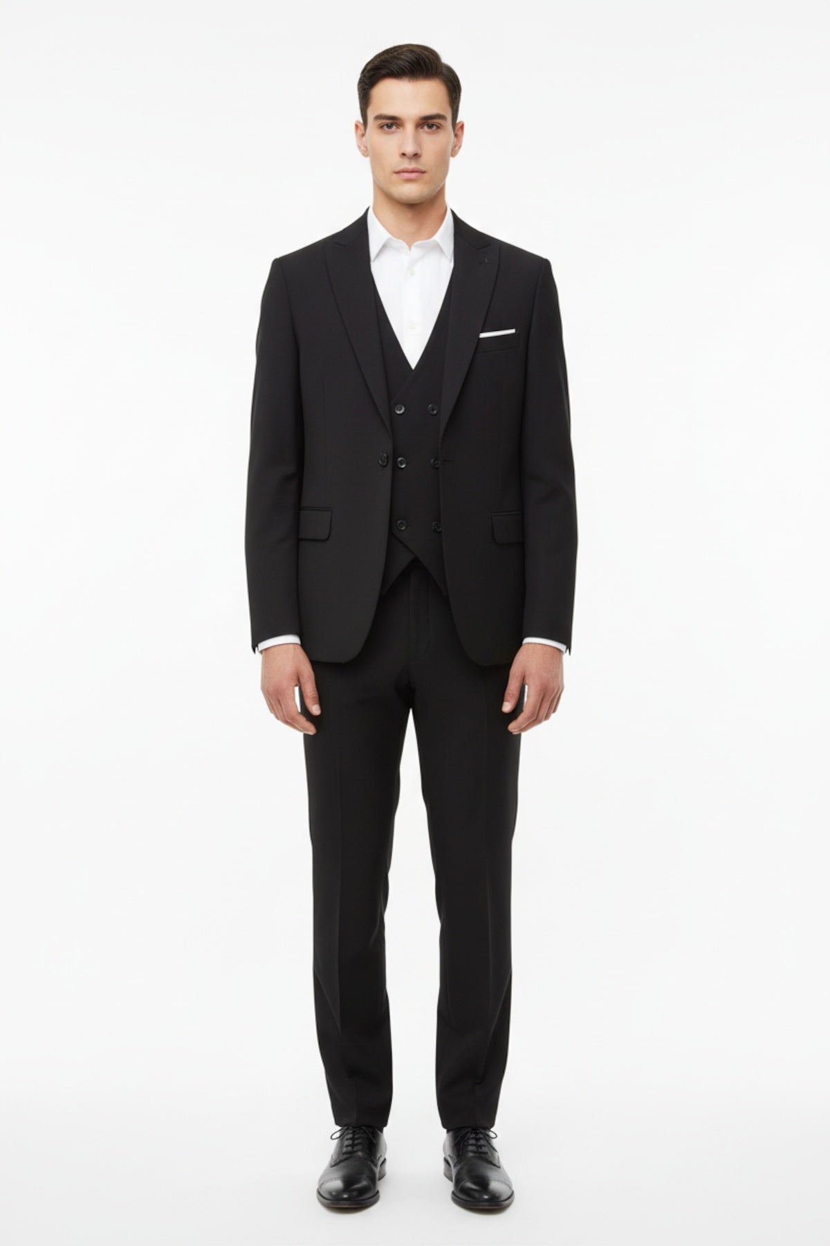 Erkek Double 3Lü Takım  Siyah