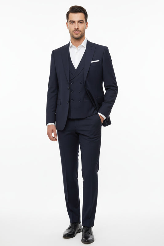 Erkek Double 3Lü Takım  Lacivert