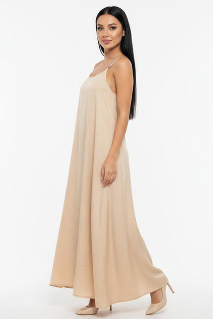 Kadın İp Askılı Elbise  Taş