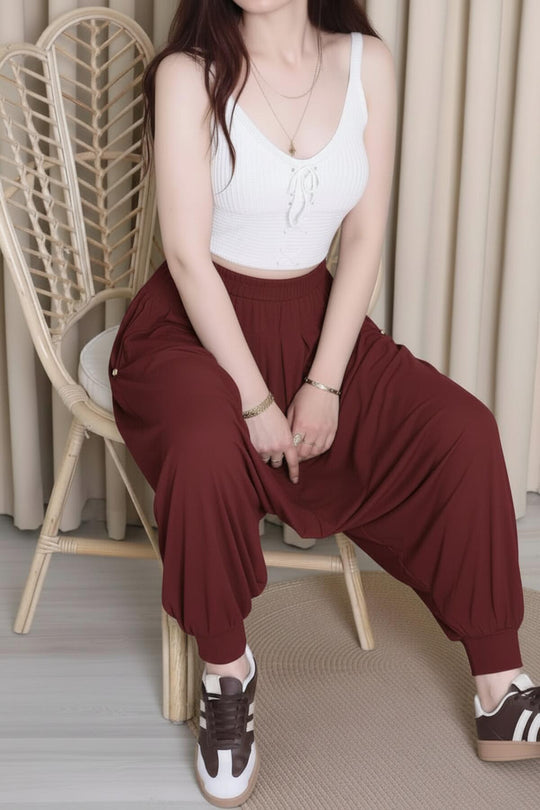 Kadın  Sandy Şalvar  Bordo