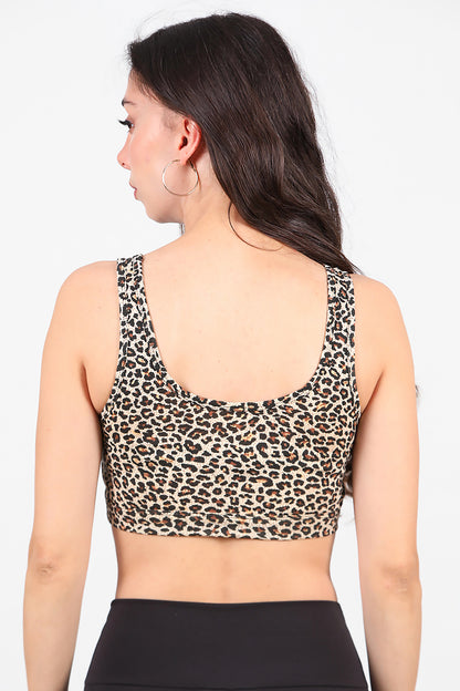 Kadın Leoparlı Büstiyer Leopar