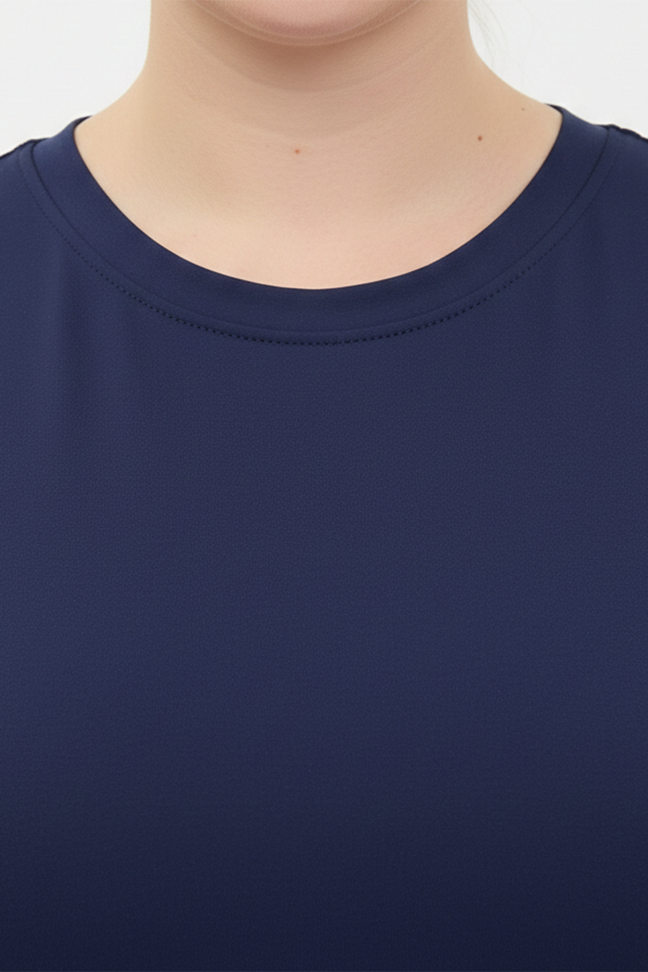 Bodyra Kadın Bisiklet Yaka Kolsuz Zıbın Bluz Lacivert