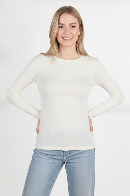 Gripelle Kadın Parmak Geçmeli Bluz Ekru