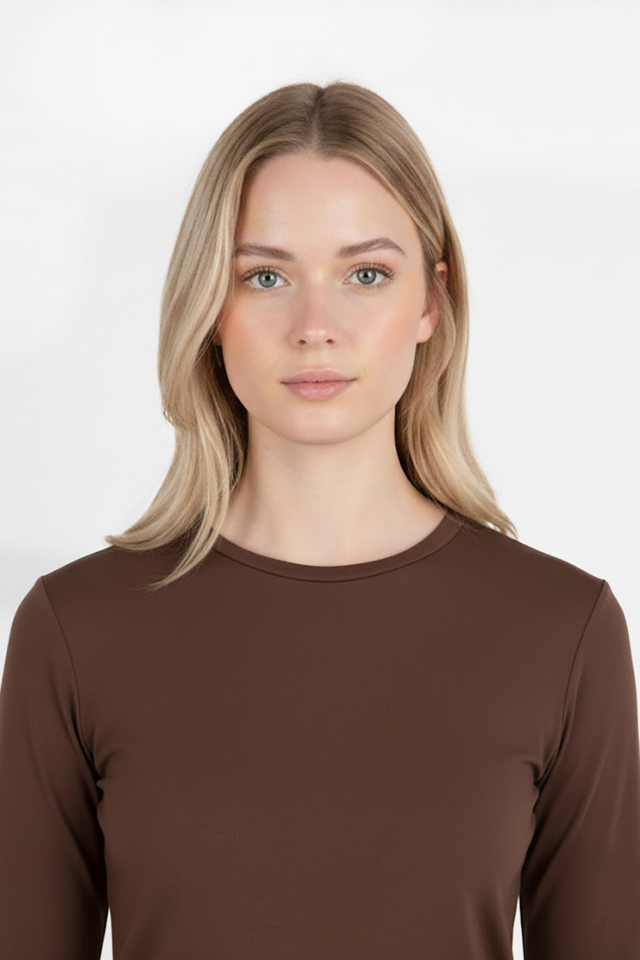 Gripelle Kadın Parmak Geçmeli Bluz Kahverengi