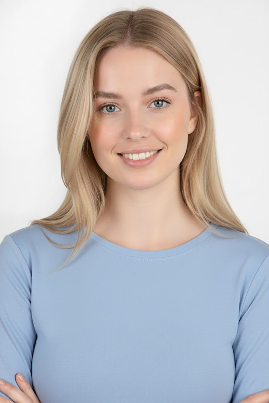 Gripelle Kadın Parmak Geçmeli Bluz Mavi