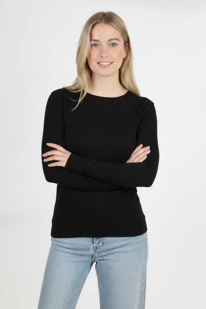 Gripelle Kadın Parmak Geçmeli Bluz Siyah