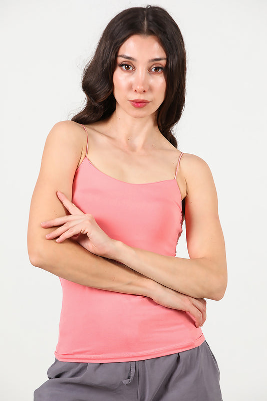 Kadın İp Askılı Bluz Nar