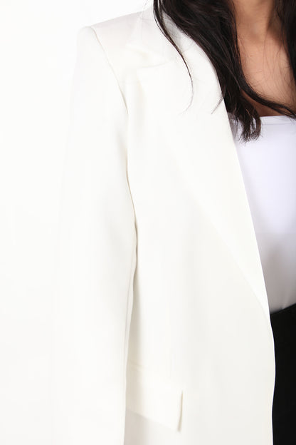 Formelle Kadın Blazer Ceket Ekru