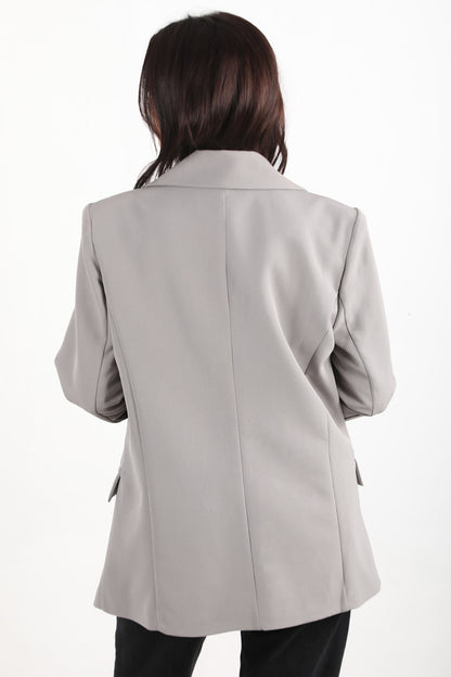 Formelle Kadın Blazer Ceket Gri