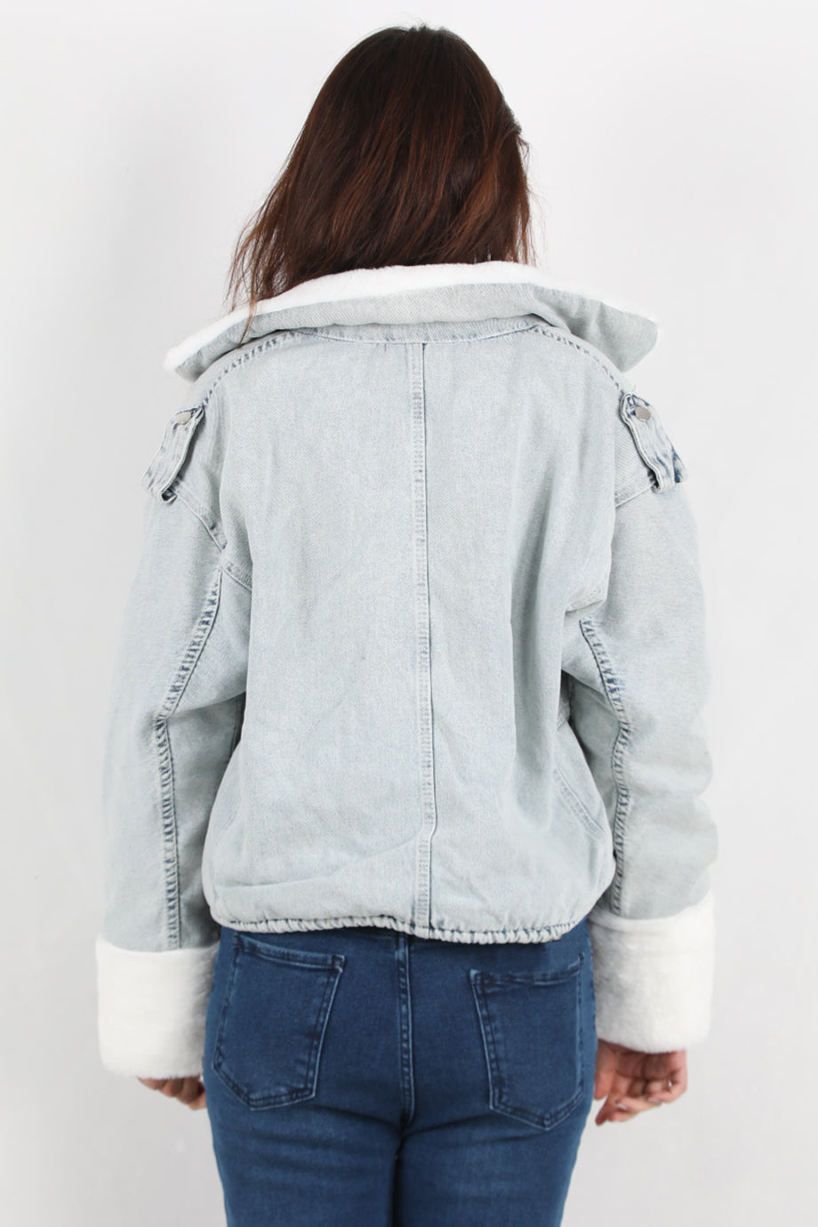 Warmdenim Kadın İçi Polar Kot Ceket