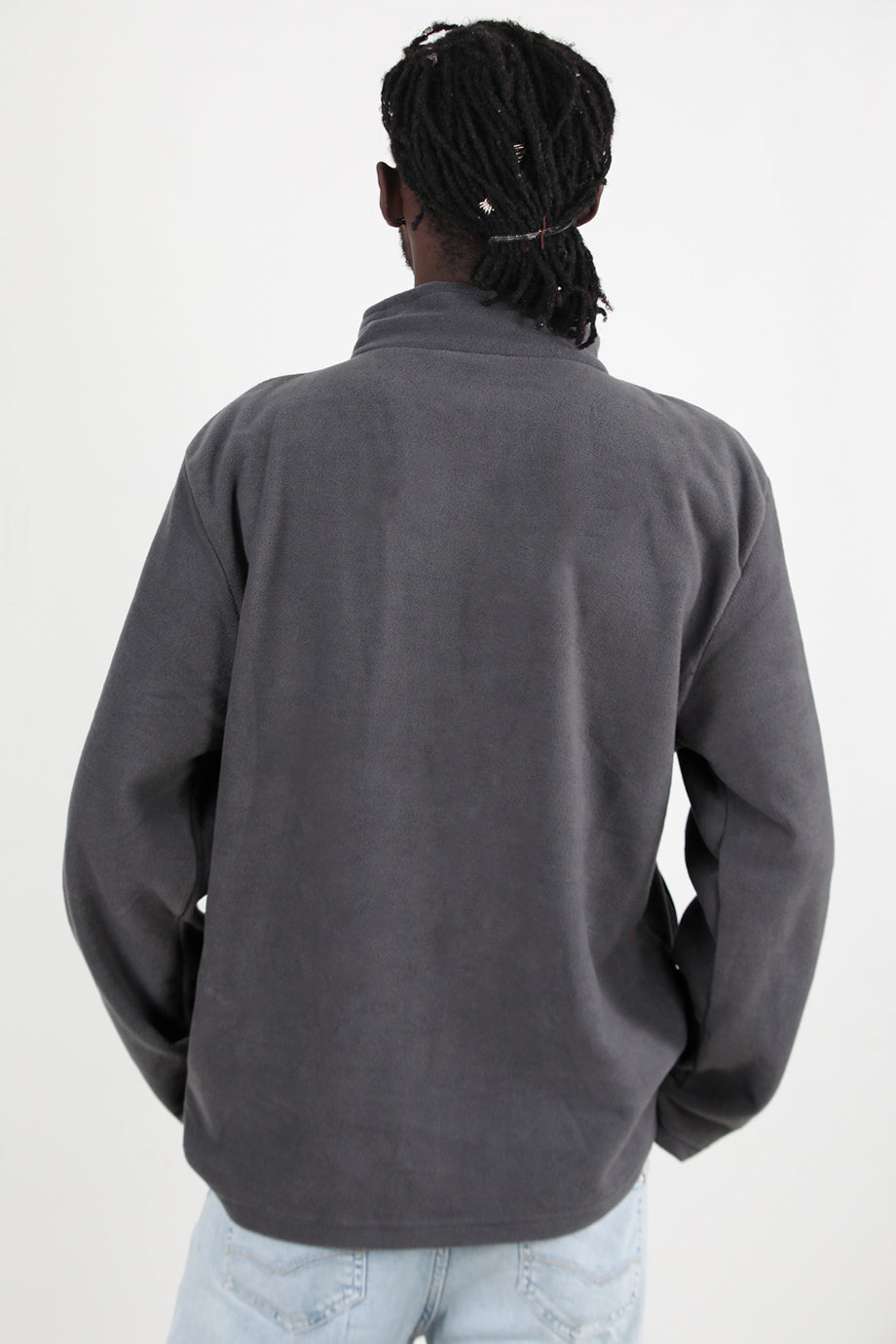 Winterwear Erkek Büyük Beden 3iplik Polar Ceket Füme