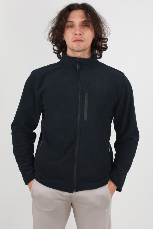 Winterwear Erkek Büyük Beden 3iplik Polar Ceket Lacivert