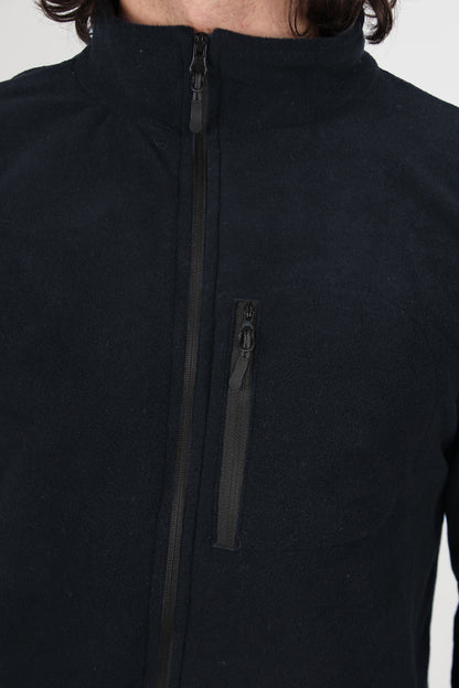 Winterwear Erkek Büyük Beden 3iplik Polar Ceket Lacivert