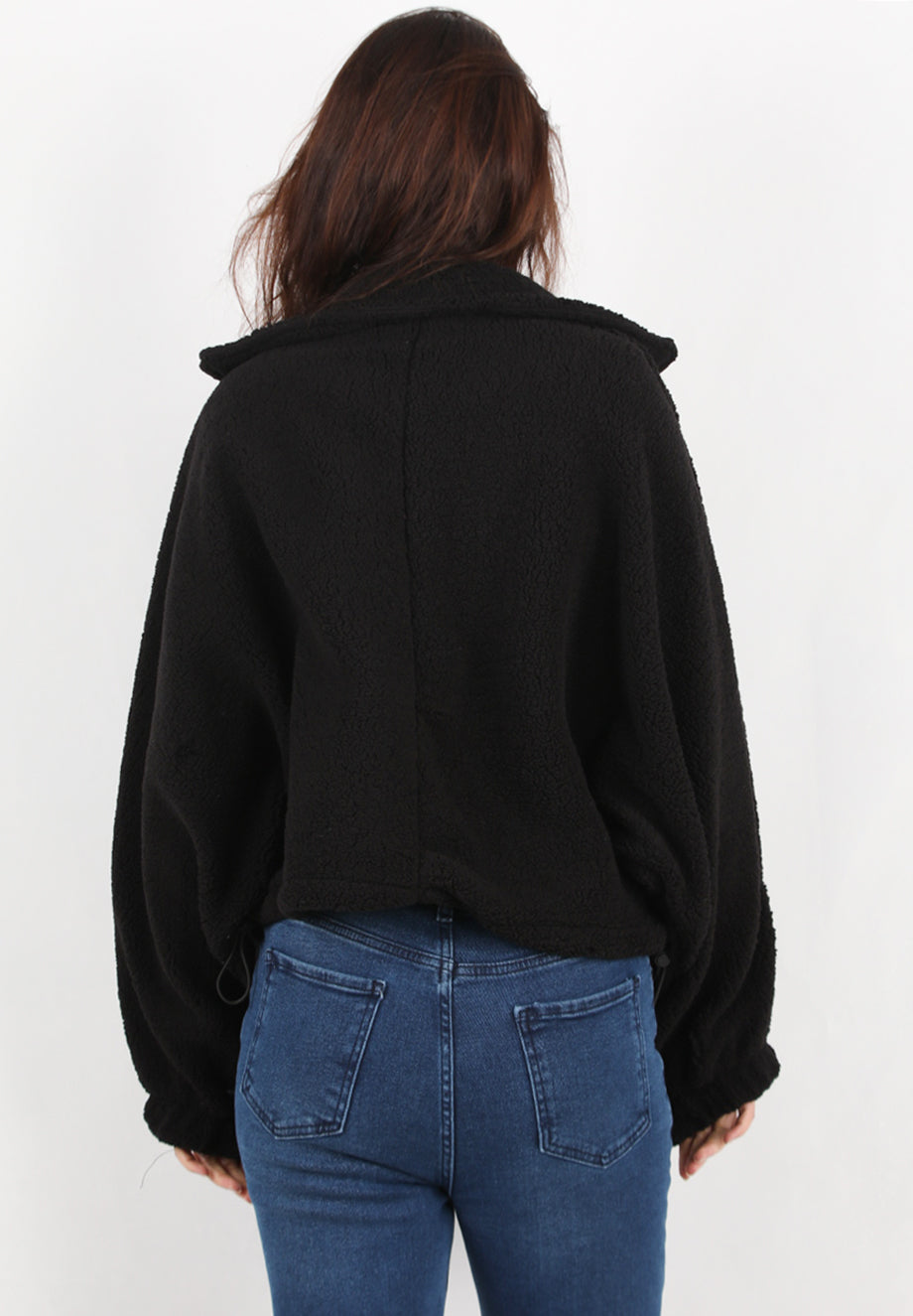 Cozyra Kadın Peluş Ceket Siyah
