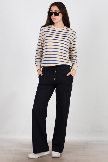 Kadın Bol Paça Eşofman Lacivert