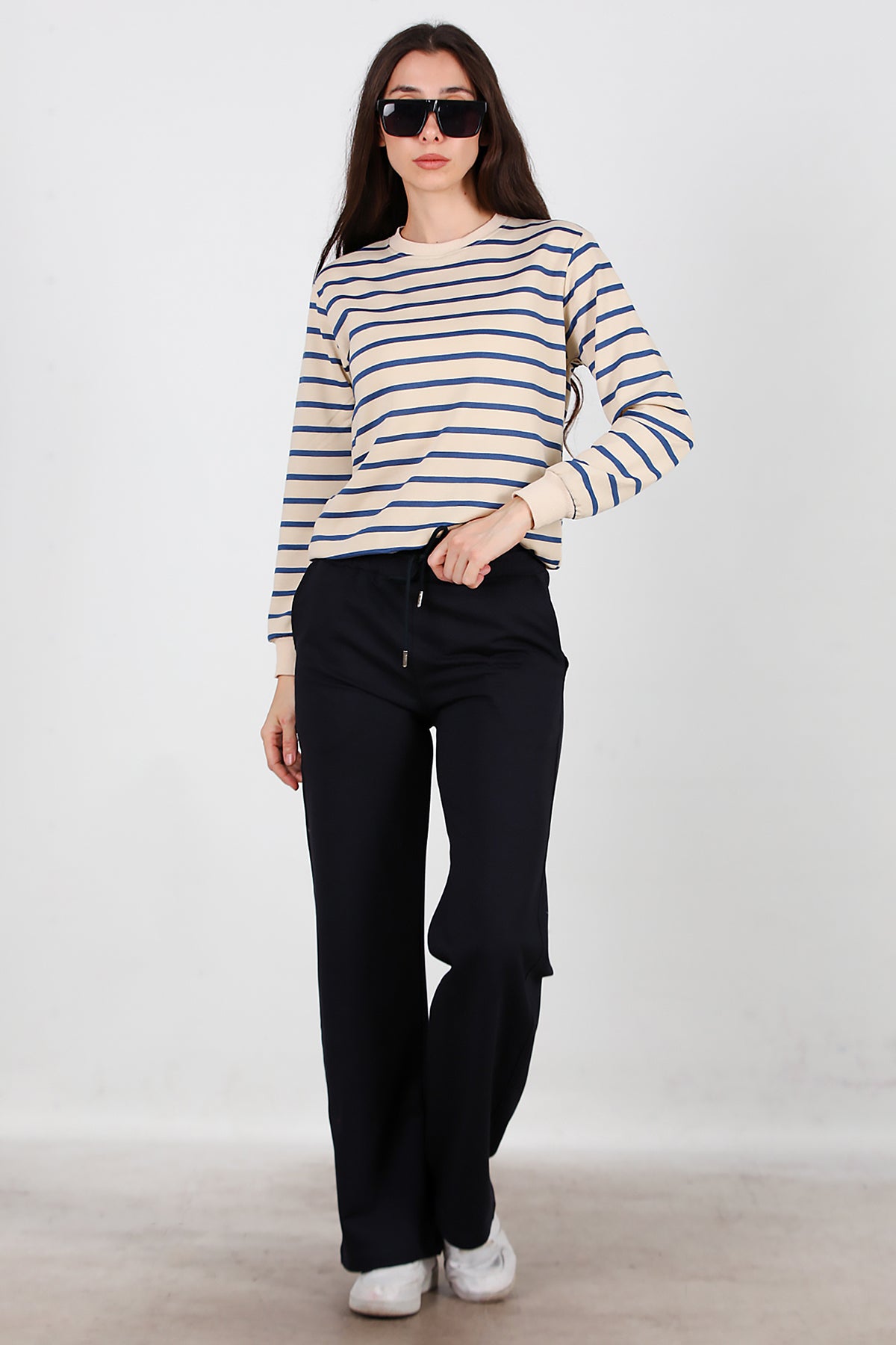 Kadın Bol Paça Eşofman Lacivert