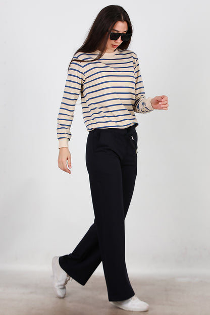 Kadın Bol Paça Eşofman Lacivert