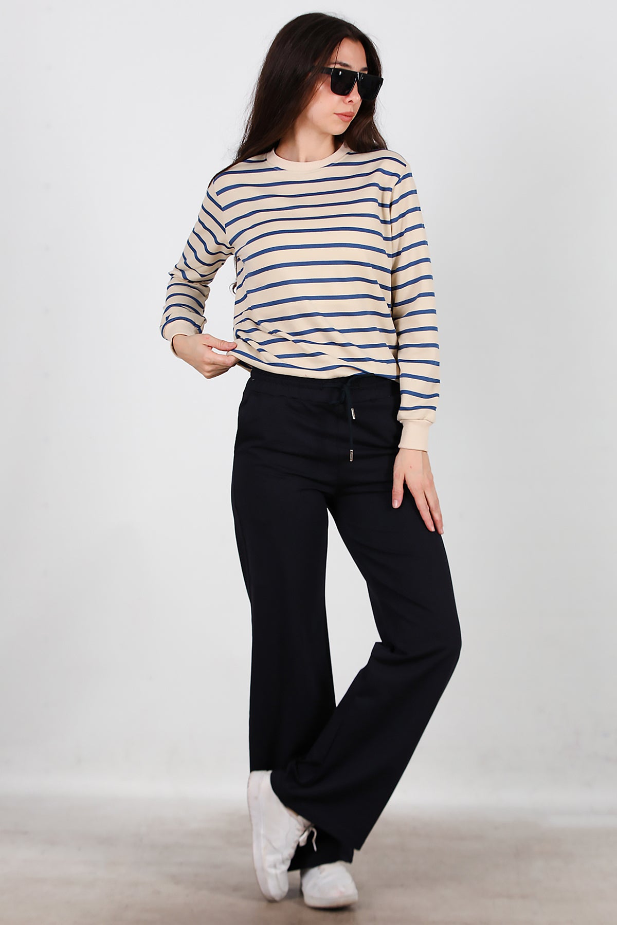 Kadın Bol Paça Eşofman Lacivert