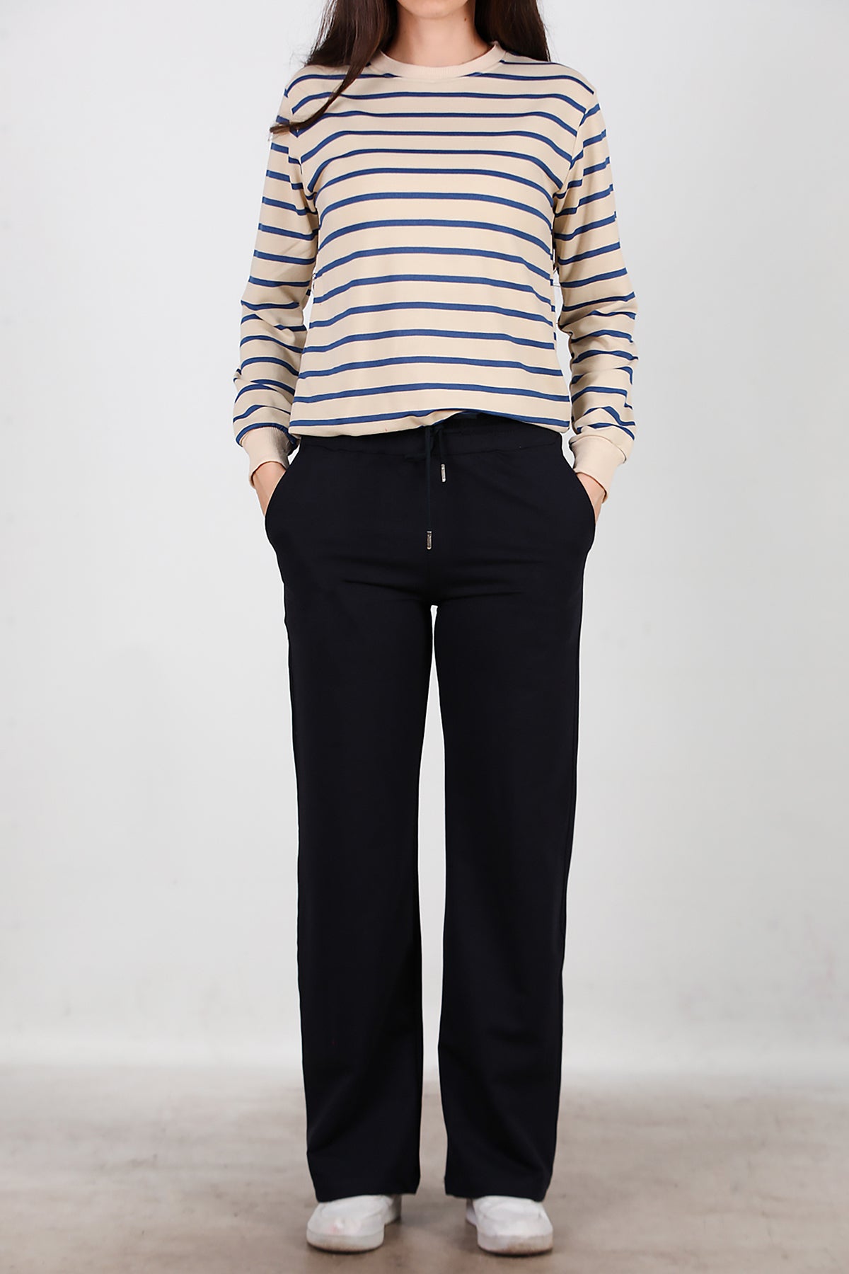 Kadın Bol Paça Eşofman Lacivert