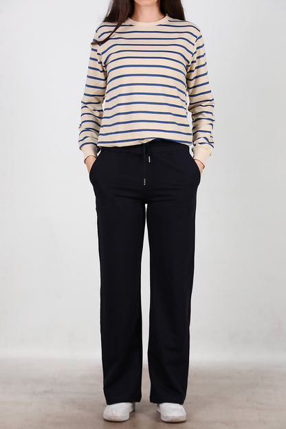 Kadın Bol Paça Eşofman Lacivert