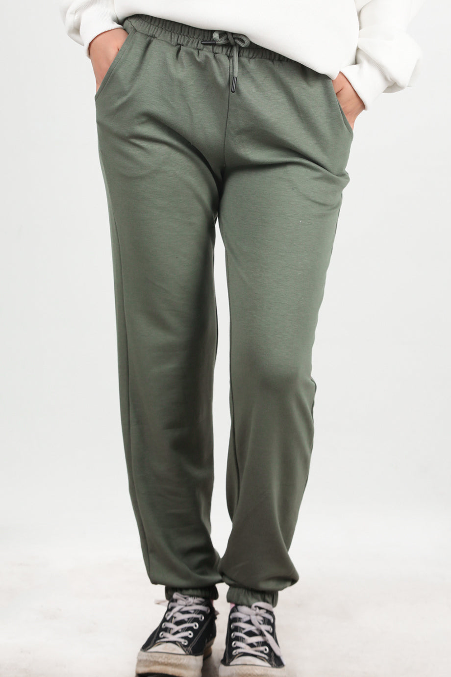 Move Kadın Paça Lastikli Eşofman  Haki