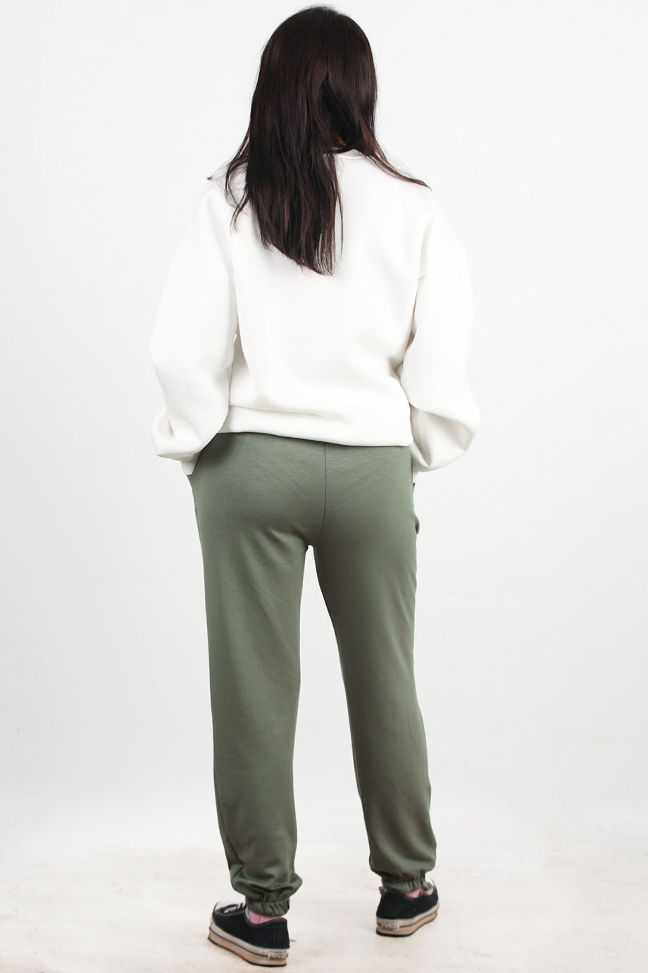 Move Kadın Paça Lastikli Eşofman  Haki