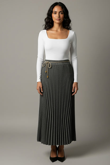 Büyük Beden Su Yolu Uzun Etek Yeşil