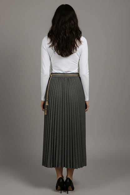 Büyük Beden Su Yolu Uzun Etek Yeşil