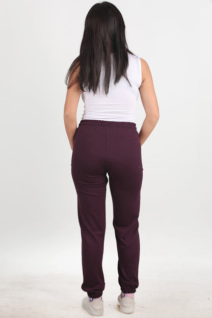 Move Kadın Paça Lastikli Eşofman Bordo