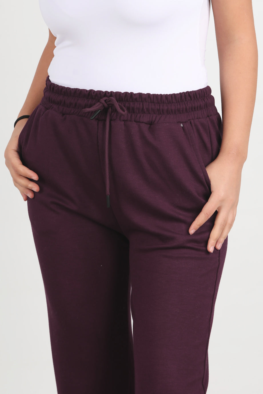 Move Kadın Paça Lastikli Eşofman Bordo