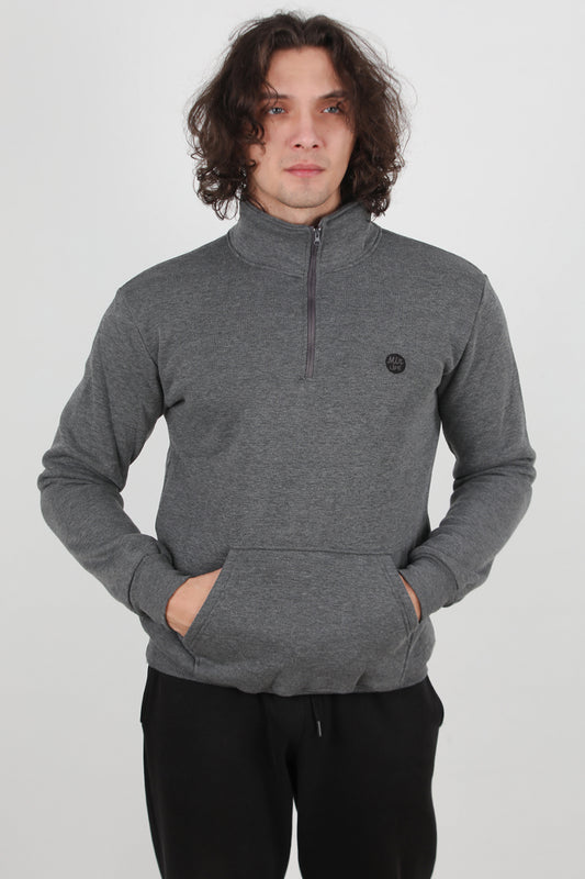 Edge Erkek Yarım Fermuar Sweat Antrasit