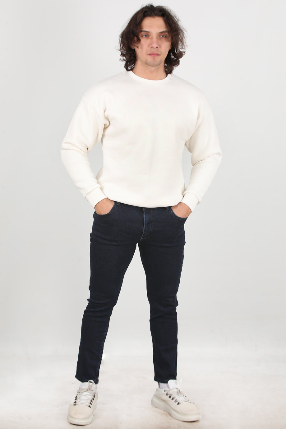 Stretchdenim Erkek Likrali Düz Paça Kot Pantolon Kot