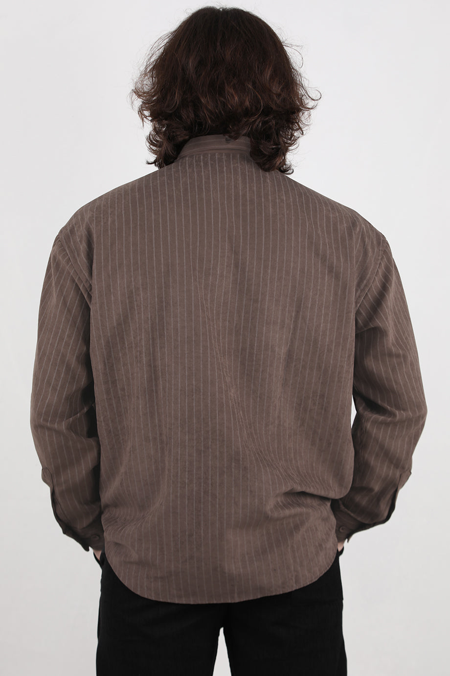 Longsleeve Erkek Uzun Kol Gömlek  Kahverengi