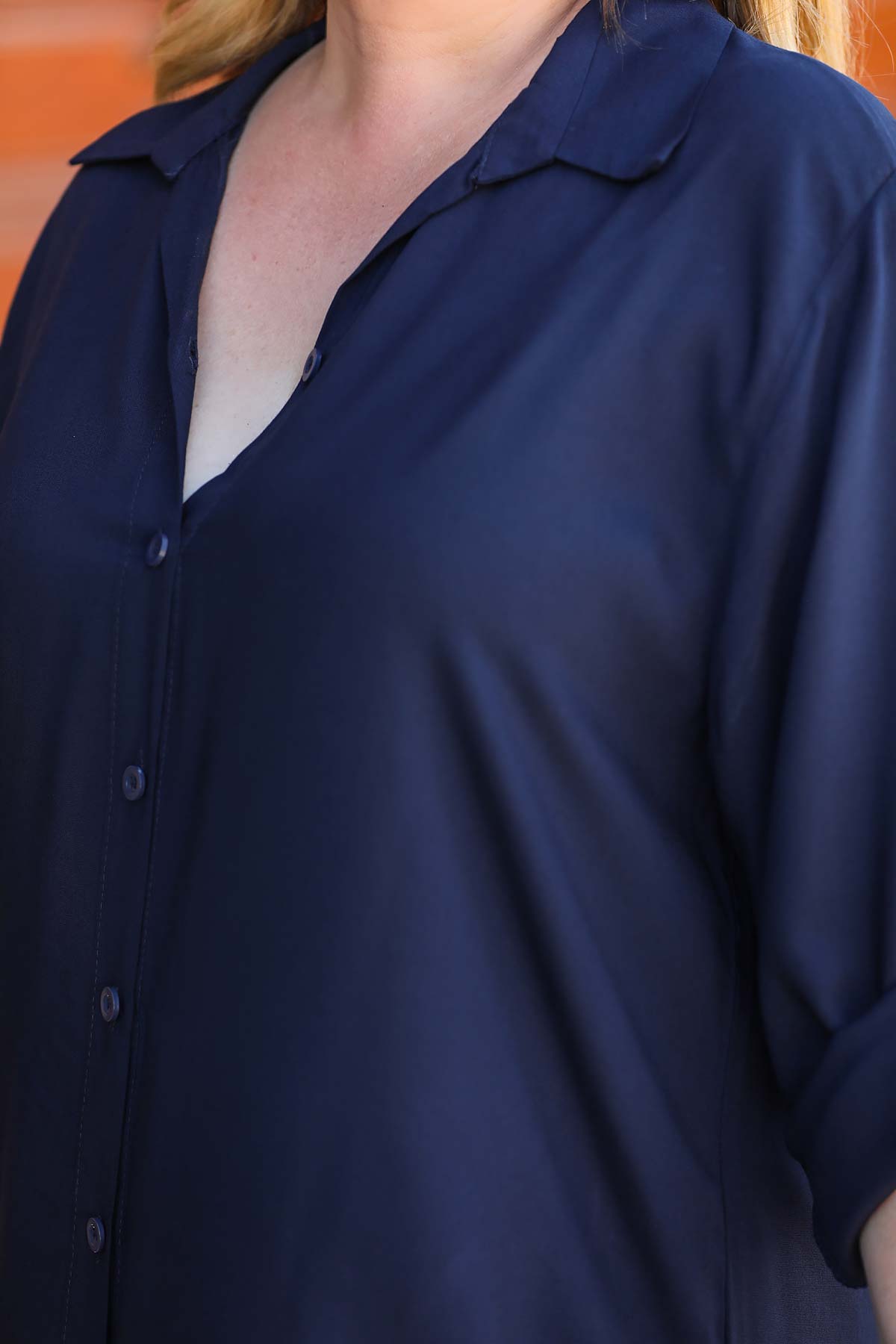 Büyük Beden Gömlek Lacivert