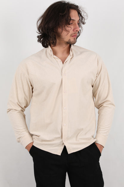 Noir Erkek Kadife Gömlek Taş