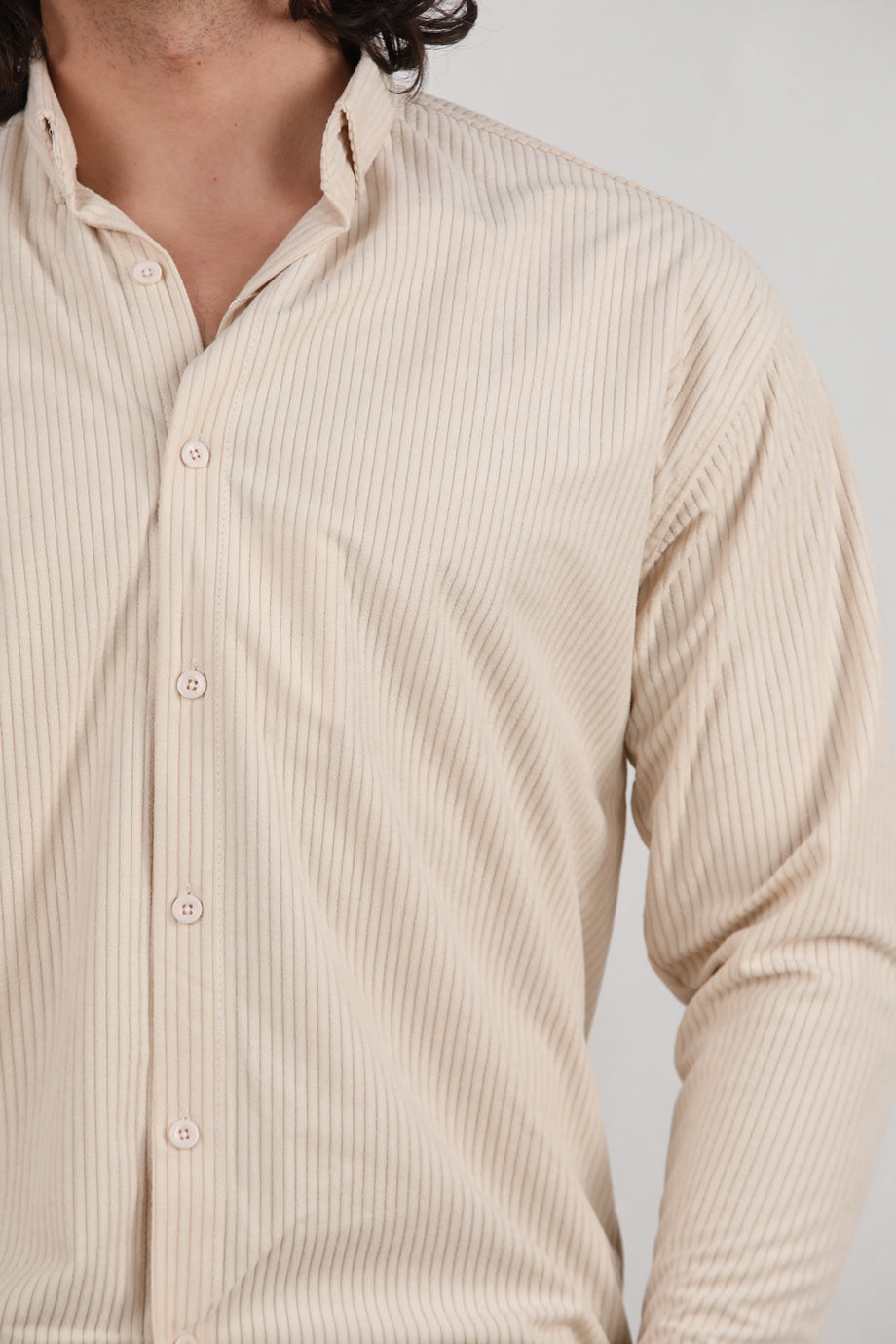 Noir Erkek Kadife Gömlek Taş