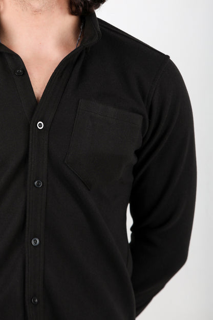 Heathrow Erkek Kaşe Gömlek Siyah
