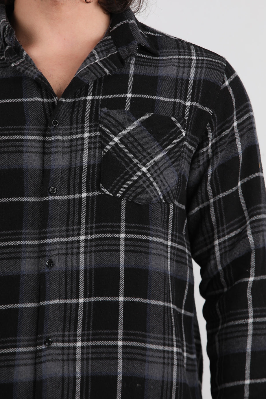 Timber Erkek Ekoseli Oduncu Gömlek Siyah