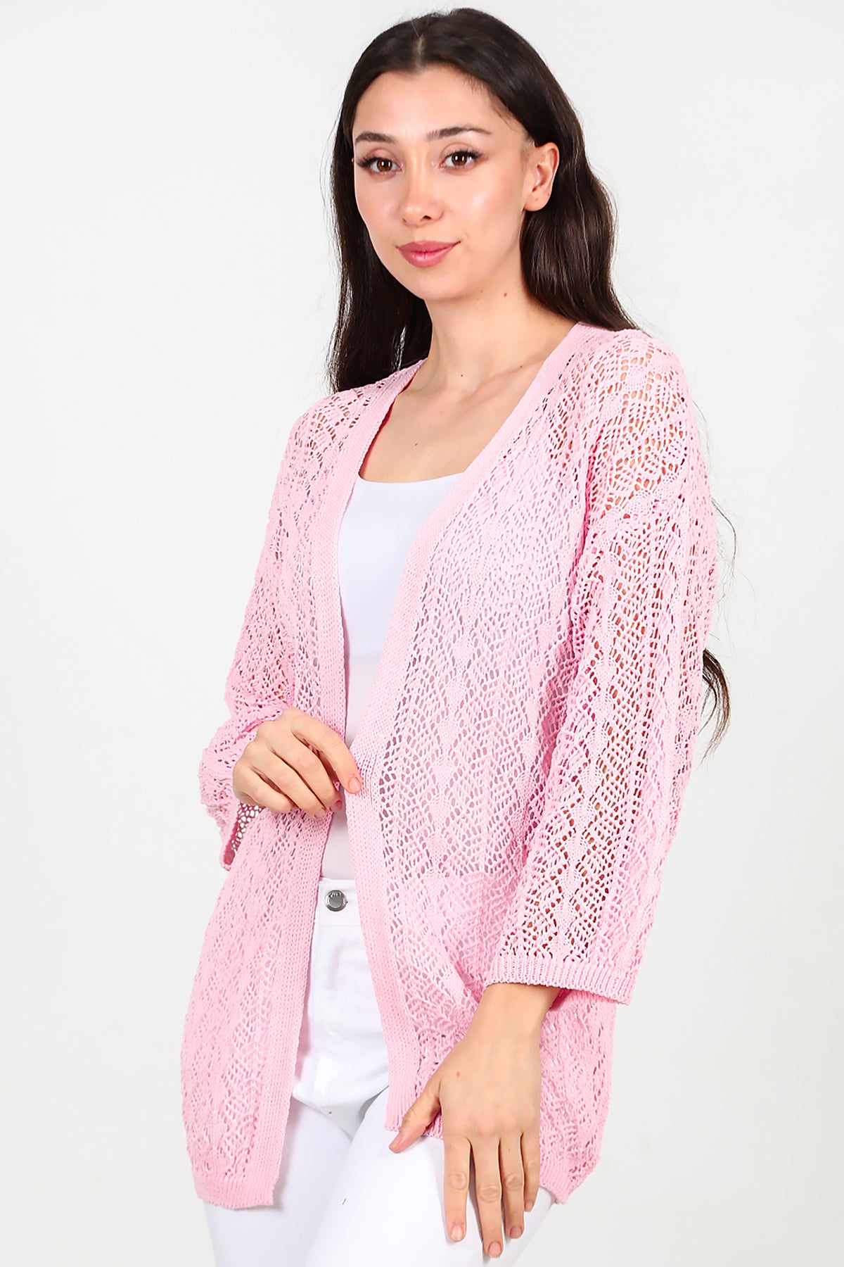 Kadın Hırka Pembe